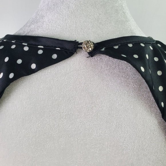 Kate Young for Target Women’s Open-Back Dress Satin Polka Dot Print Dress, Sz 6 - Picture 11 of 11